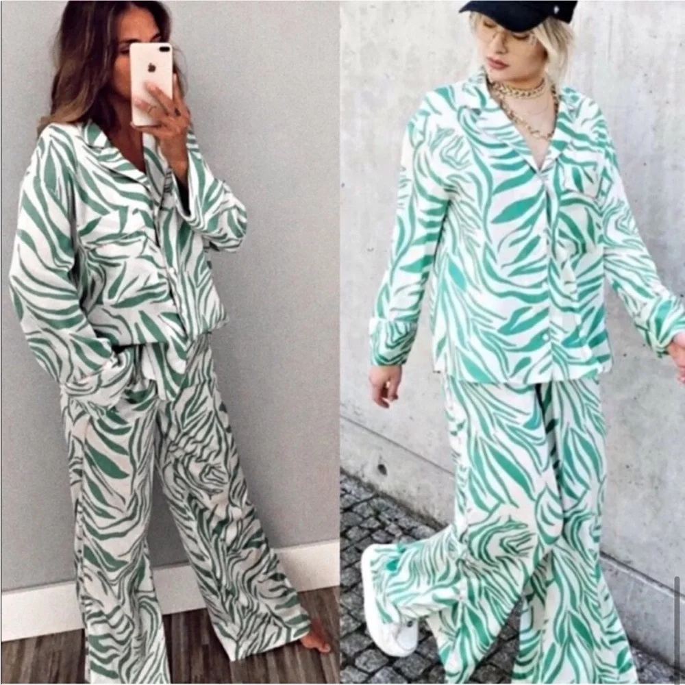 NWT Zara Matching Shirt and Pant Set - Picture 6 of 11